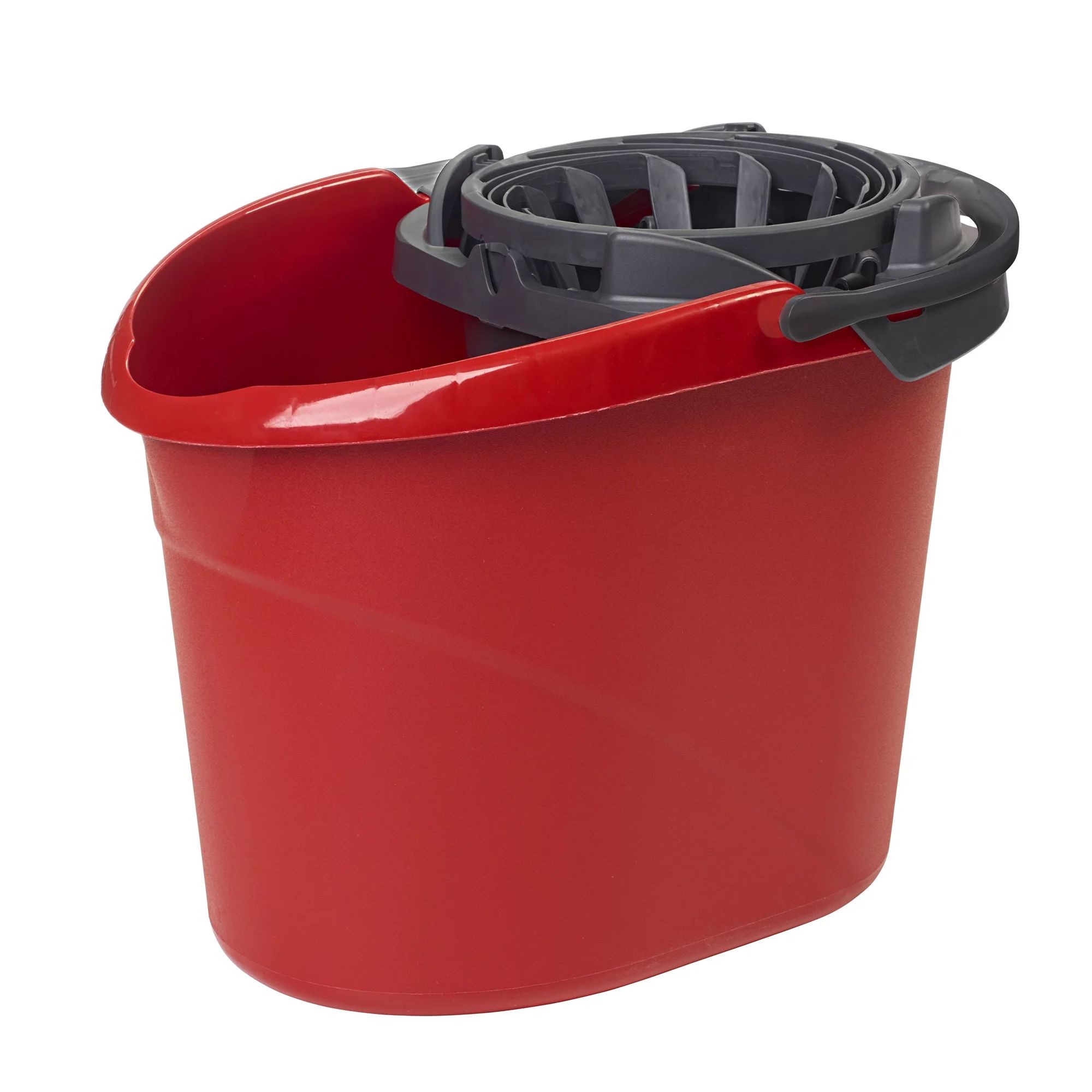 O-Cedar QuickWring Bucket, 2.5 Gallon Mop Bucket with Wringer, Red | Walmart (US)