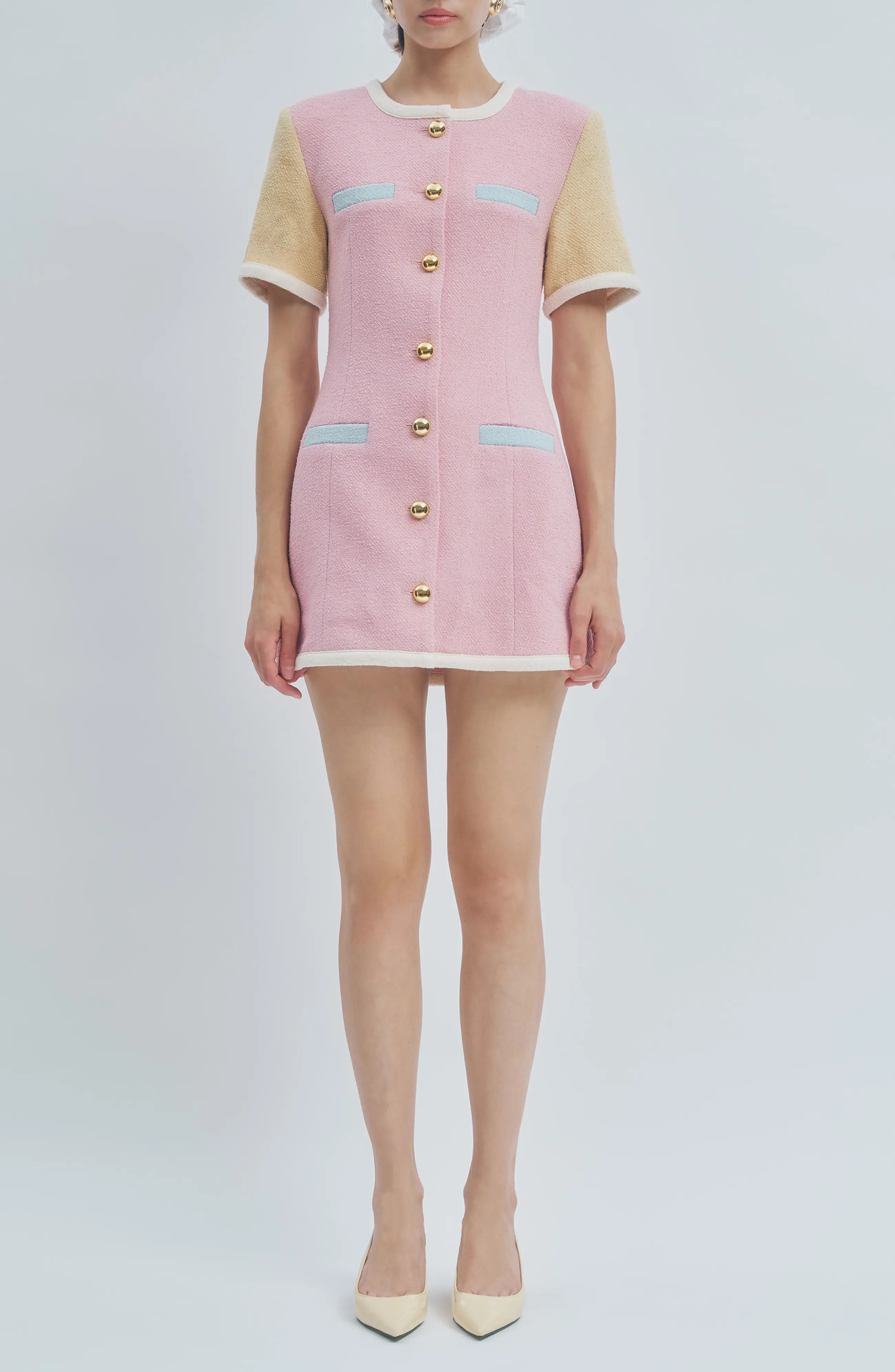 Taylor Colorblock Tweed Minidress (Women) | Nordstrom | Nordstrom