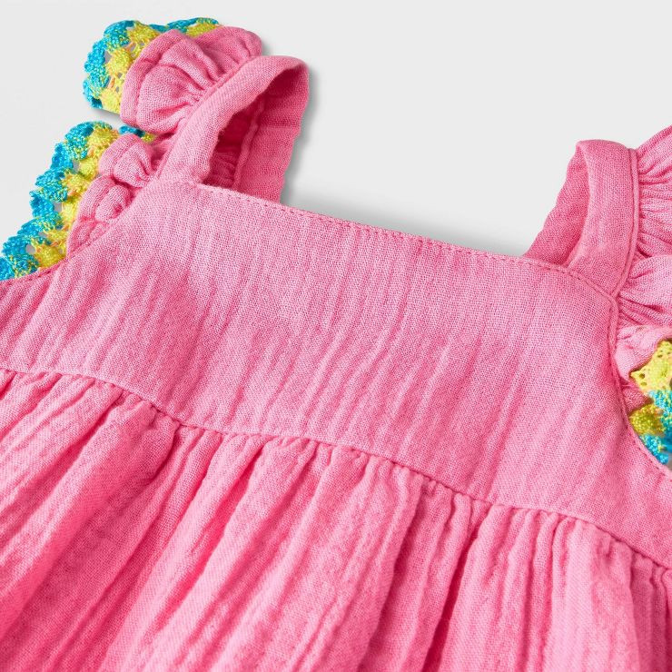 Baby Girls' Gauze Eyelet Jumpsuit - Cat & Jack™ | Target