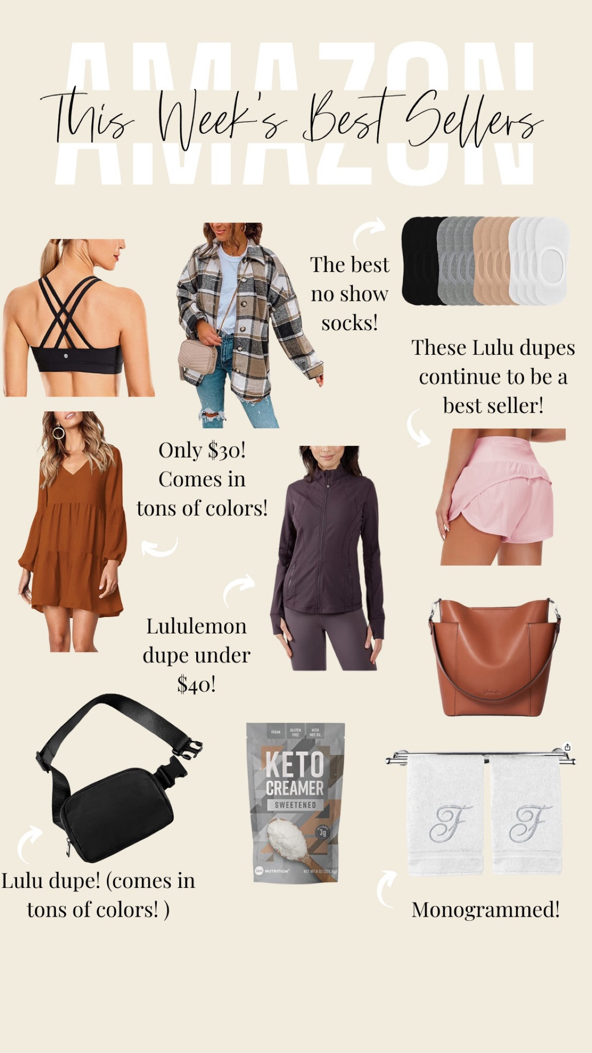 Amazon Fall fashion finds! This flannel is so perfect for fall season and comes in tons of different colors under $36! Found a few great Lululemon lookalikes that are under $40 for that perfect athleisure look!


#LTKstyletip #LTKSeasonal #LTKunder50