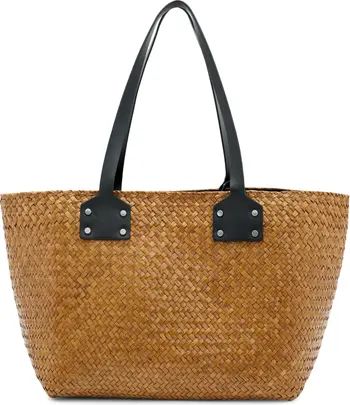 AllSaints Mosley Straw Tote | Nordstrom Straw Totes Straw Beach Bag Straw Purse Bags 2024 | Nordstrom