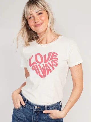 EveryWear Slub-Knit Holiday Graphic T-Shirt for Women | Old Navy (CA)