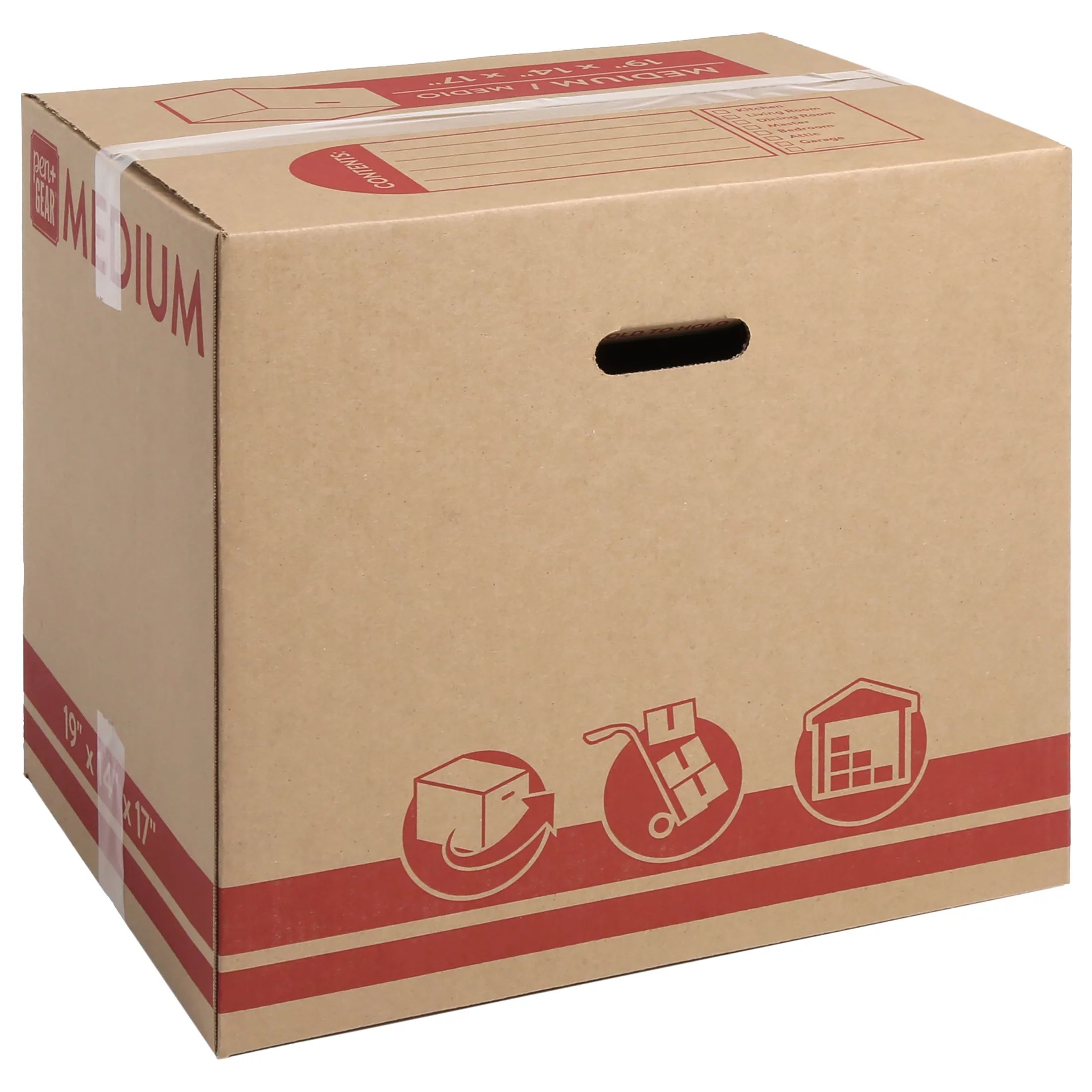 Pen+Gear Medium Recycled Moving Boxes, 19L x 14W x 17H, Kraft | Walmart (US)