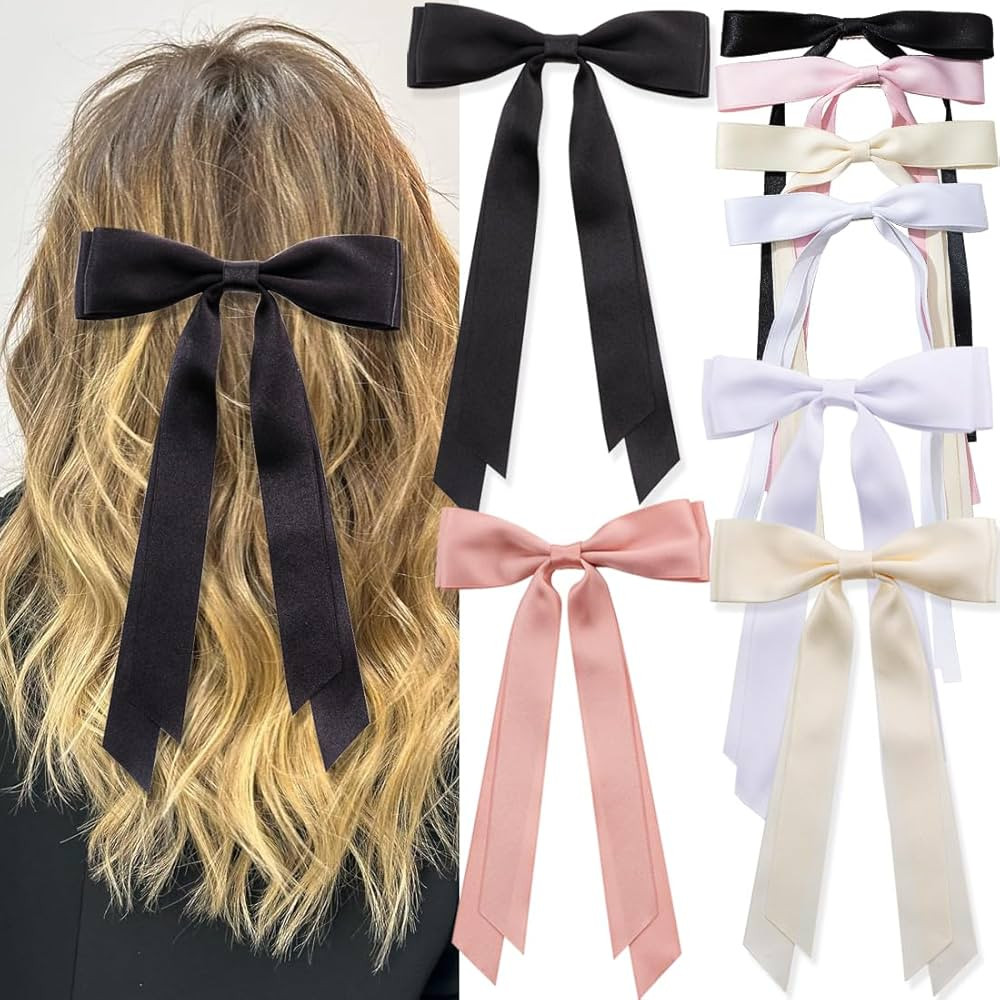 8 PCS Hair Bows for Women Girls,Bow-knot Hair Clips for Women Thick Hair & Thin Hair,Big Bows Hai... | Amazon (US)