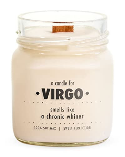 A Candle for Virgo, Scented Zodiac Candle, Astrology, Gifts for Birthday, Funny Friend Gift, Handmade, Natural Soy Wax, 5.6 oz | Amazon (US)