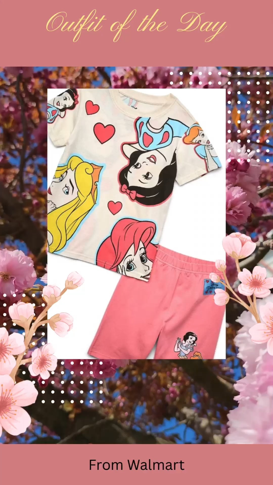 Disney Princess OOTD 
Such a cute outfit for a casual day at Disneyland or WDW!  It’s comfy but perfect for a princess. Our little girl is only 3 but I got her size 4/5 and it fits her fine. Shorts and shirt are a little long but helps the shorts not roll up with all the walking we do!  

#LTKKids