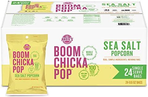 Angie's BOOMCHICKAPOP Gluten Free Sea-Salt Popcorn | Amazon (US)