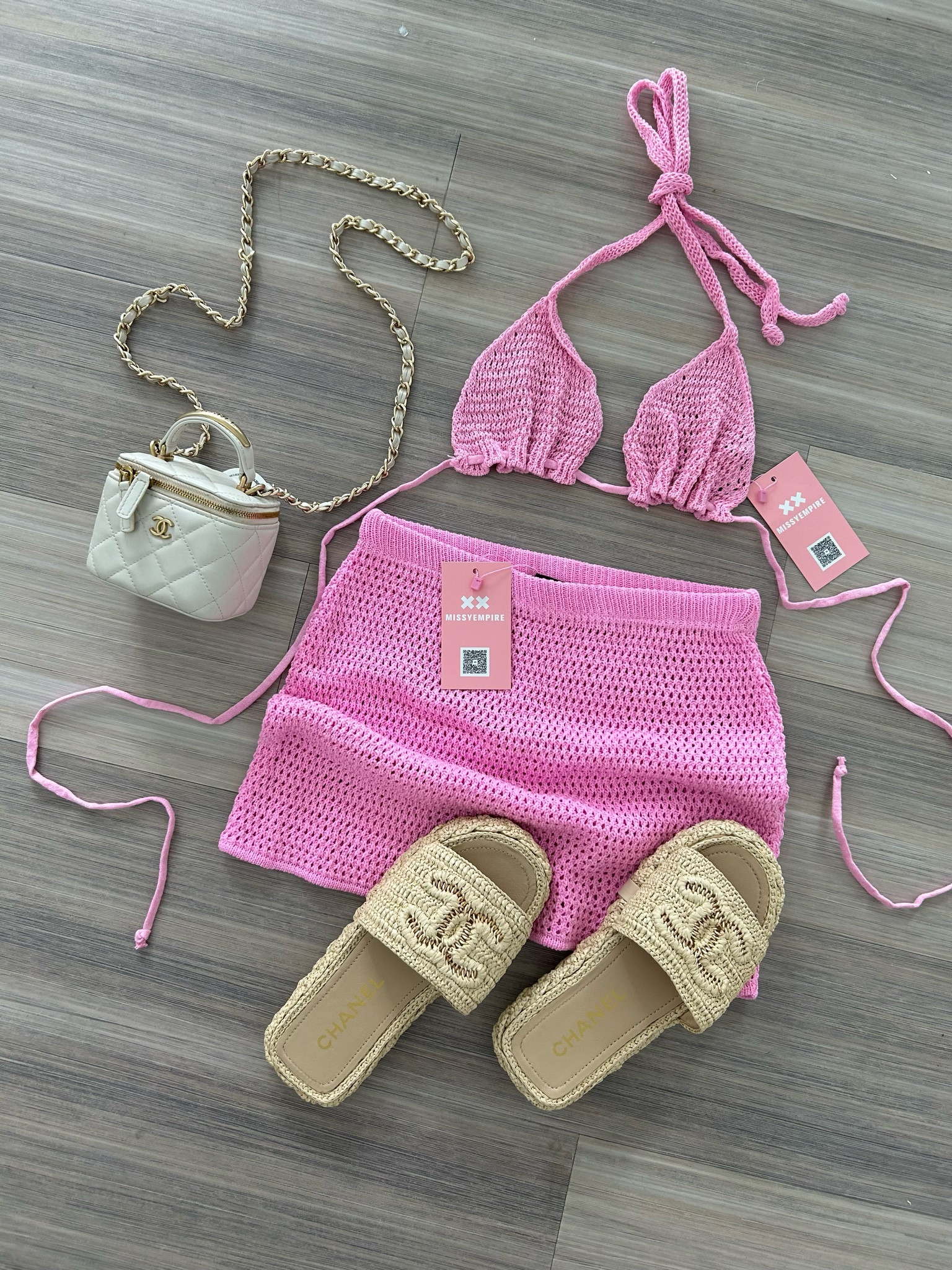 the cutest crochet co ord 💕🌸