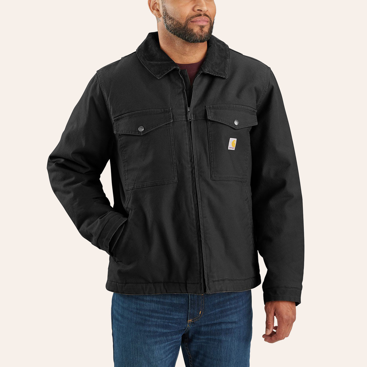 Carhartt Men’s Montana Black Rugged Flex Insulated Duck Jacket - Men's - M - From Cavender's | Cavender's