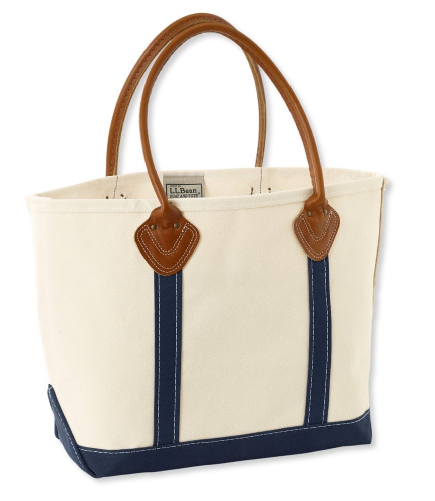 Leather Handle Boat and Tote Bag Canvas | L.L. Bean