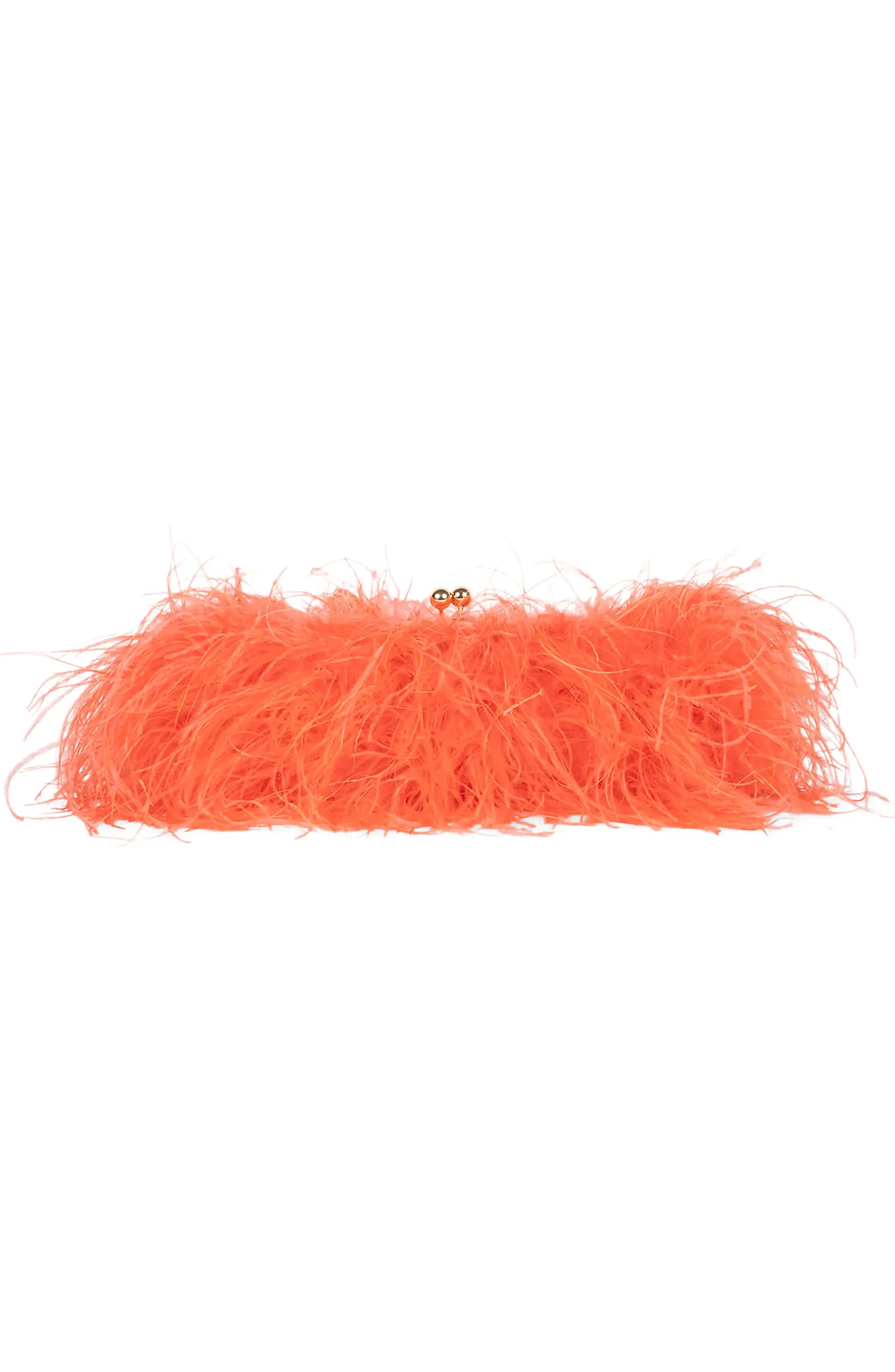 Animal Feather Clutch | Nordstrom