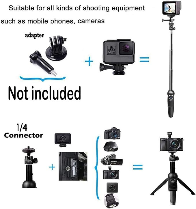 Selfie Stick, 40 inch Extendable Selfie Stick Tripod,Phone Tripod with Wireless Remote Shutter Co... | Amazon (US)