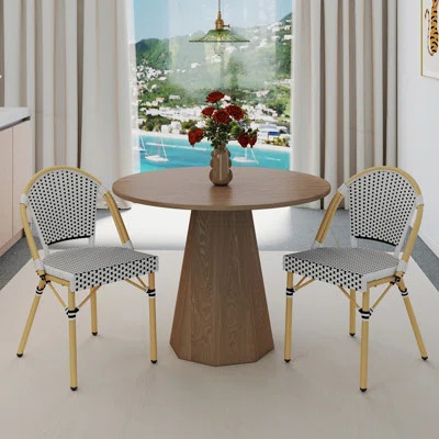 Round Dining Table Set, Mid Century Modern Small Round Dining Table Set | Wayfair North America