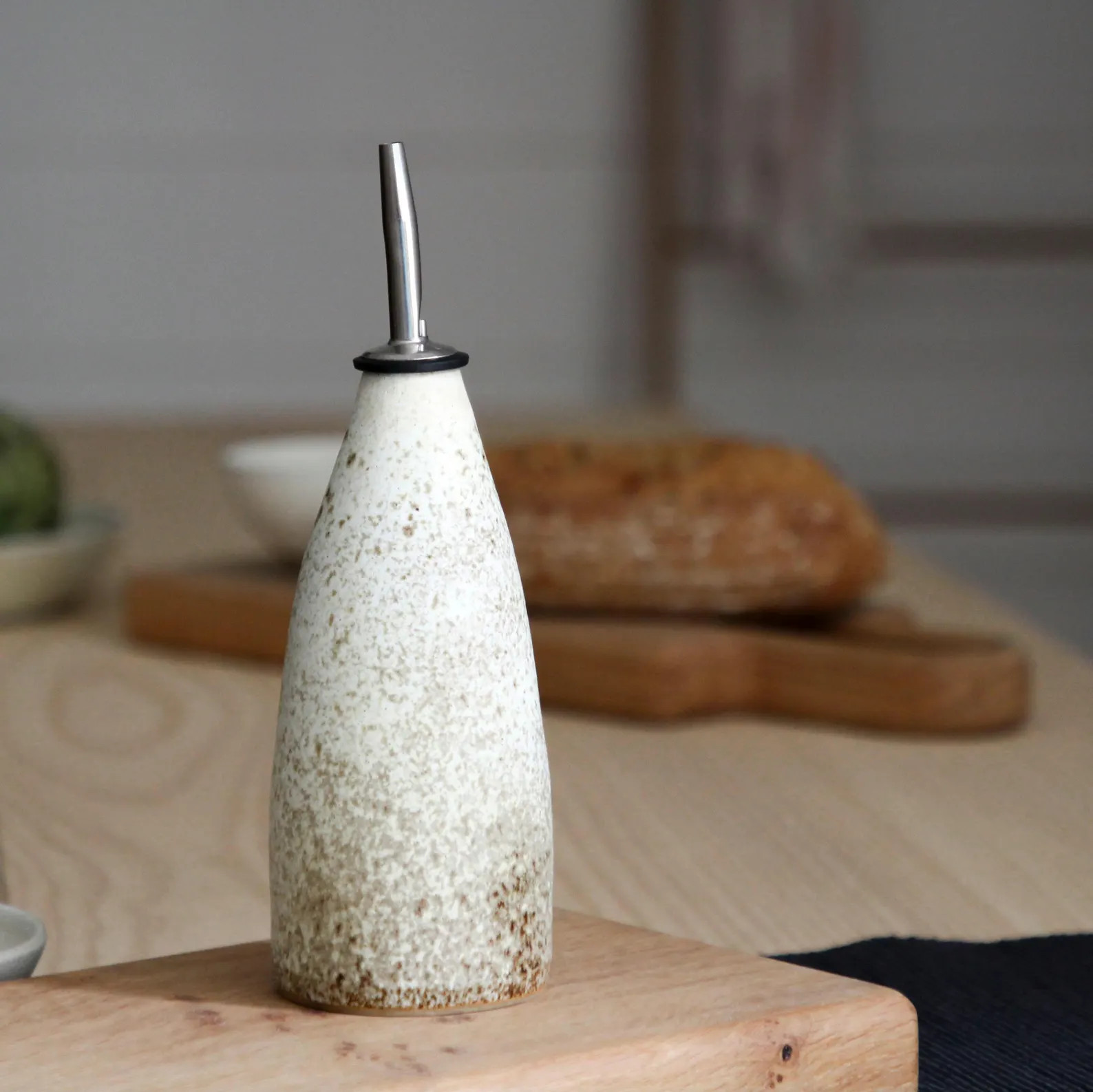 Handmade Stoneware Oil Bottle 300ml & 500ml | Devon Pottery | Rustic Kitchen Decor - Etsy | Etsy (US)