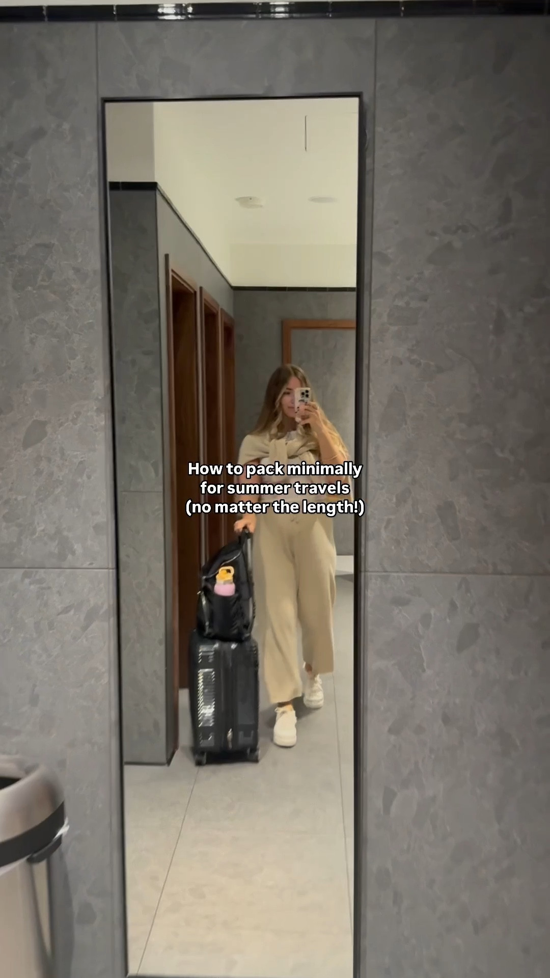 With checked luggage not being guaranteed free on airlines anymore for military spouses, it’s key to pack as minimally as possible when prepping to visit the fam, see our friends the military moved us away from, or explore somewhere new! 

Our top tip for minimal packing? COLOR PALETTE. Not only does sticking to one color palette allow you to mix + match in the best way, it also prevents your outfit from being so memorable that people won’t recall that you just wore it 3 days prior😅
