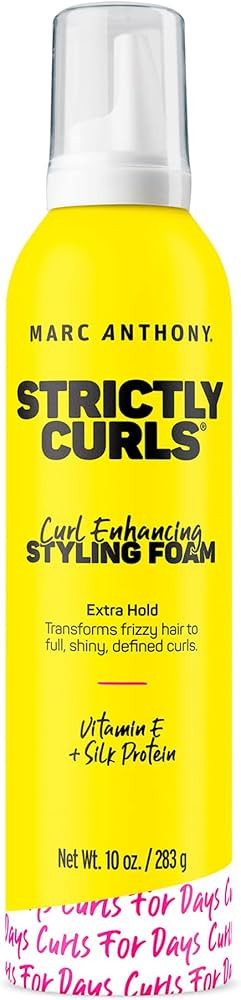 Marc Anthony Curl Enhancing Styling Foam, Extra Hold, Strictly Curls - Vitamin E & Silk Proteins ... | Amazon (US)