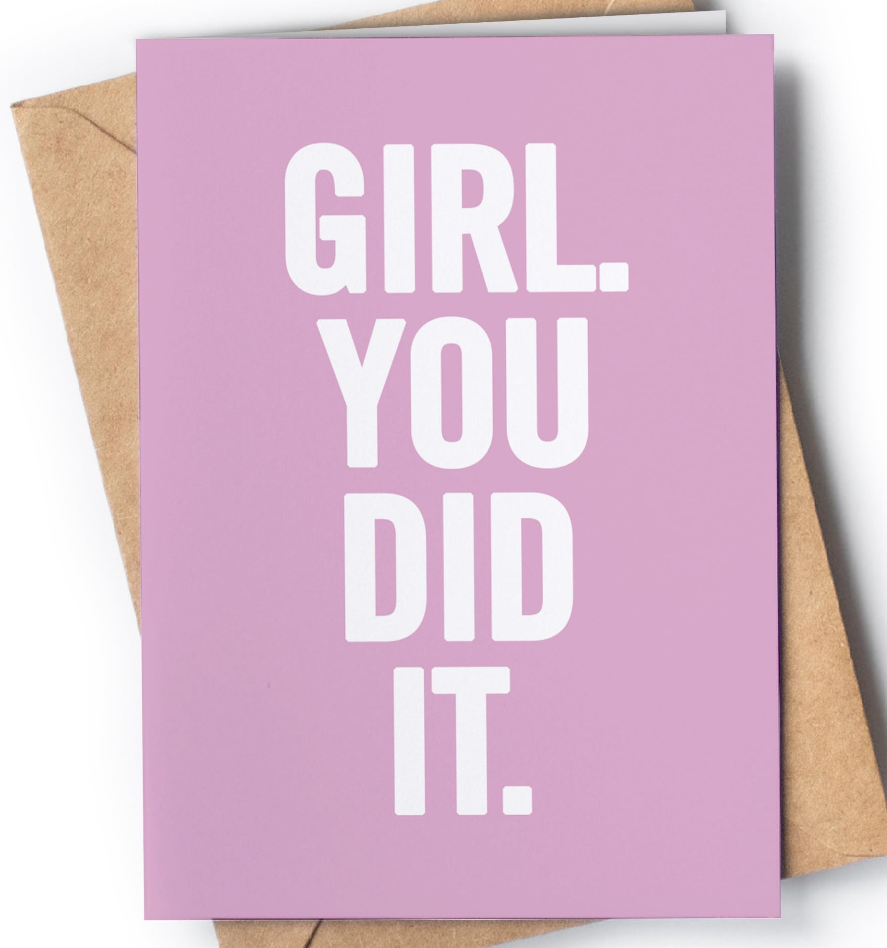Funny and original graduation card for her with envelope | Inspirational card for women from mom,... | Amazon (US)