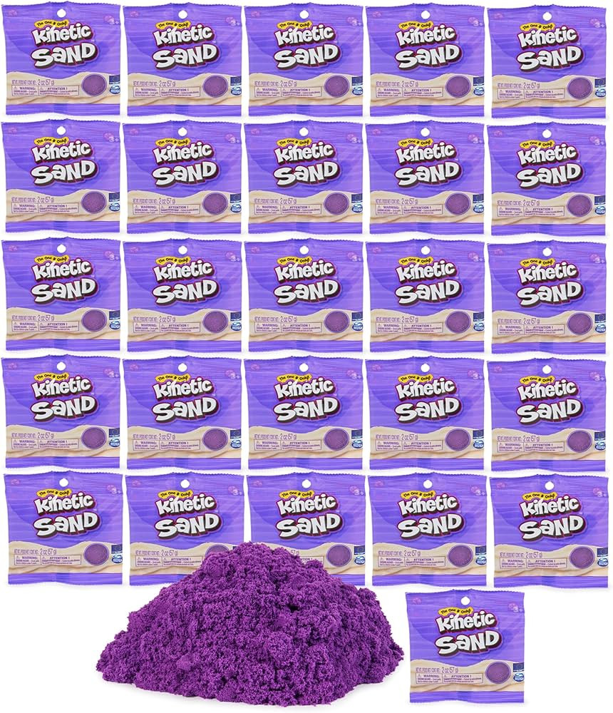 Kinetic Sand, 26-Piece Purple Play Sand Party Pack (Online Exclusive) for Party Favors, Goodie Ba... | Amazon (US)