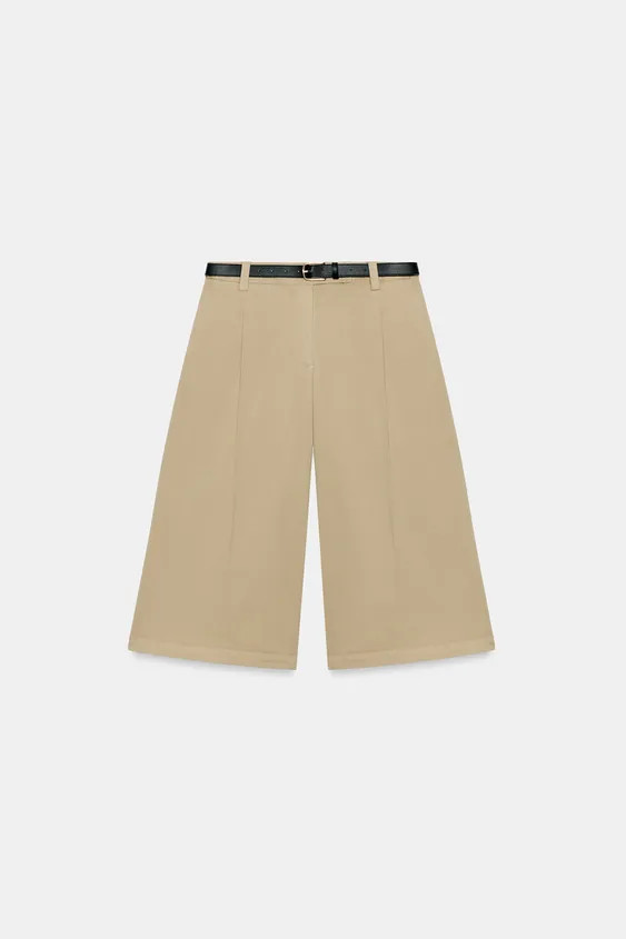 LANGE BERMUDASHORTS MIT G\u00dcRTEL | Zara US