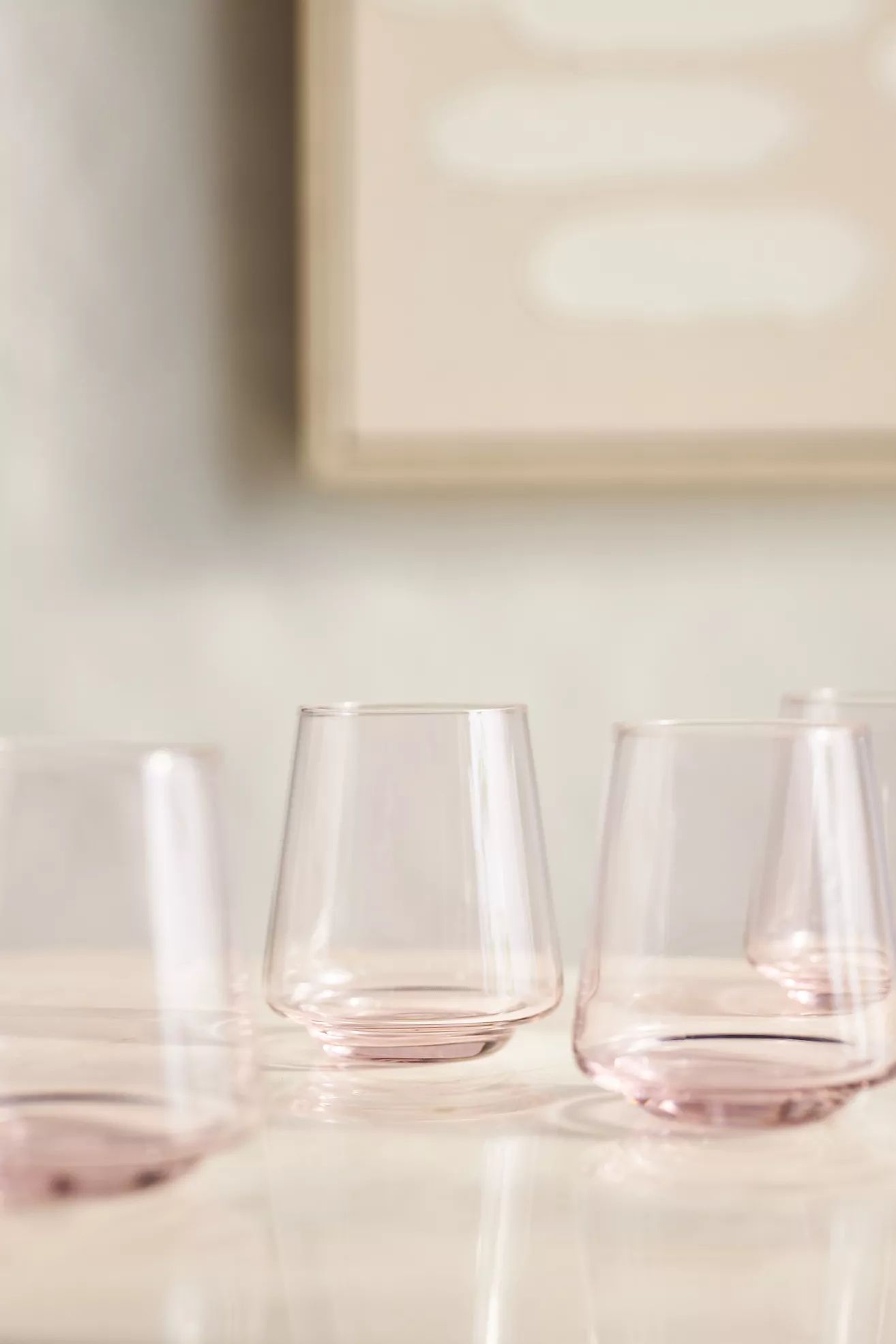 Emma Stemless Wine Glasses, Set of 4 | Anthropologie (US)