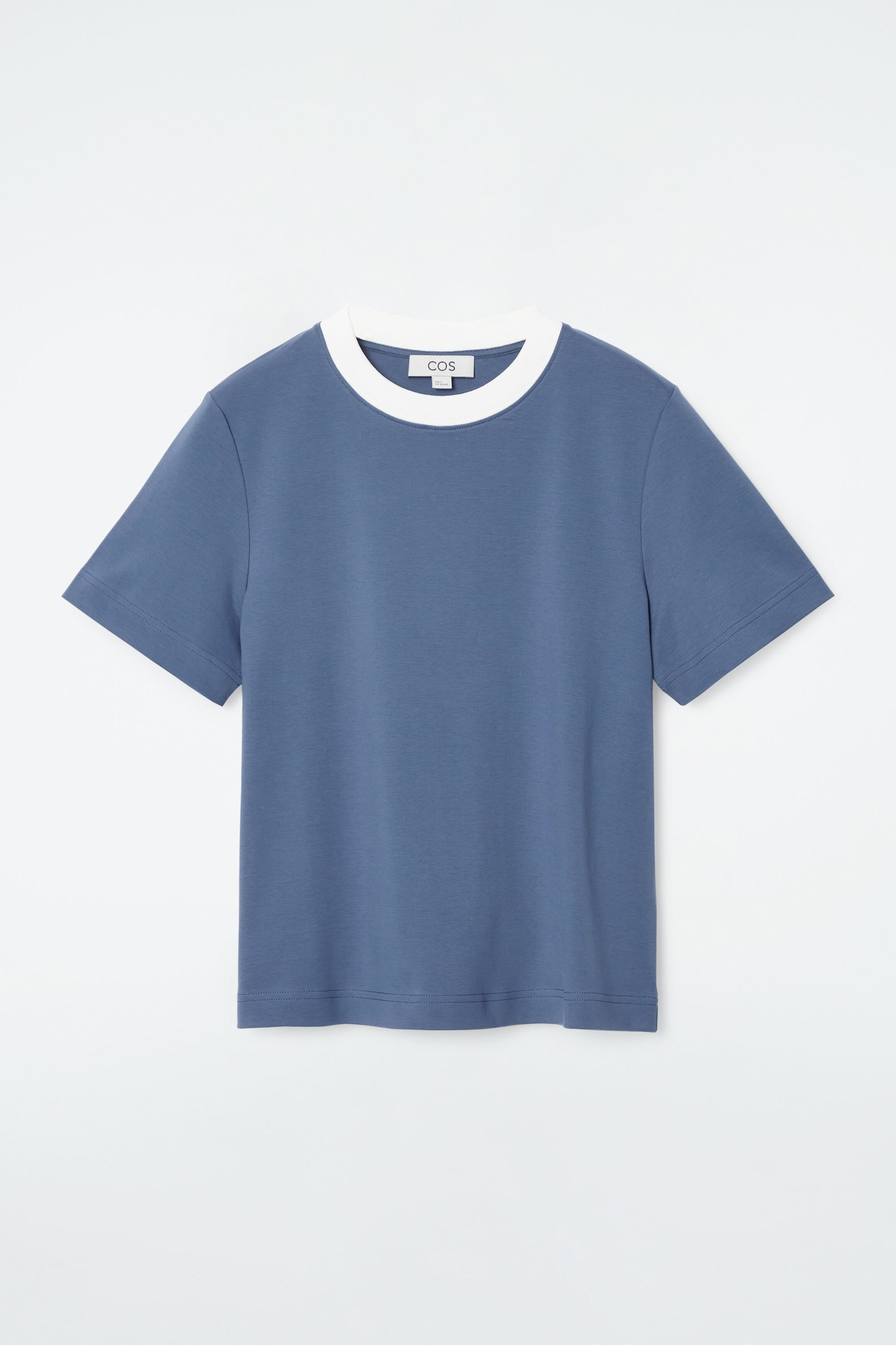 CLEAN CUT T-SHIRT - STEEL BLUE | COS (AU)