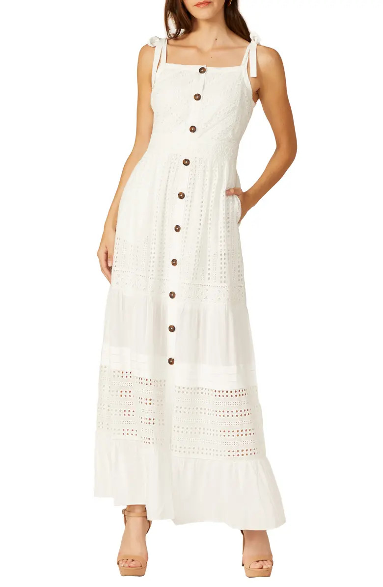 Adelyn Rae Janella Eyelet Maxi Dress | Nordstrom | Nordstrom
