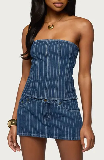 Camelia Strapless Denim Corset TopEDIKTED | Nordstrom