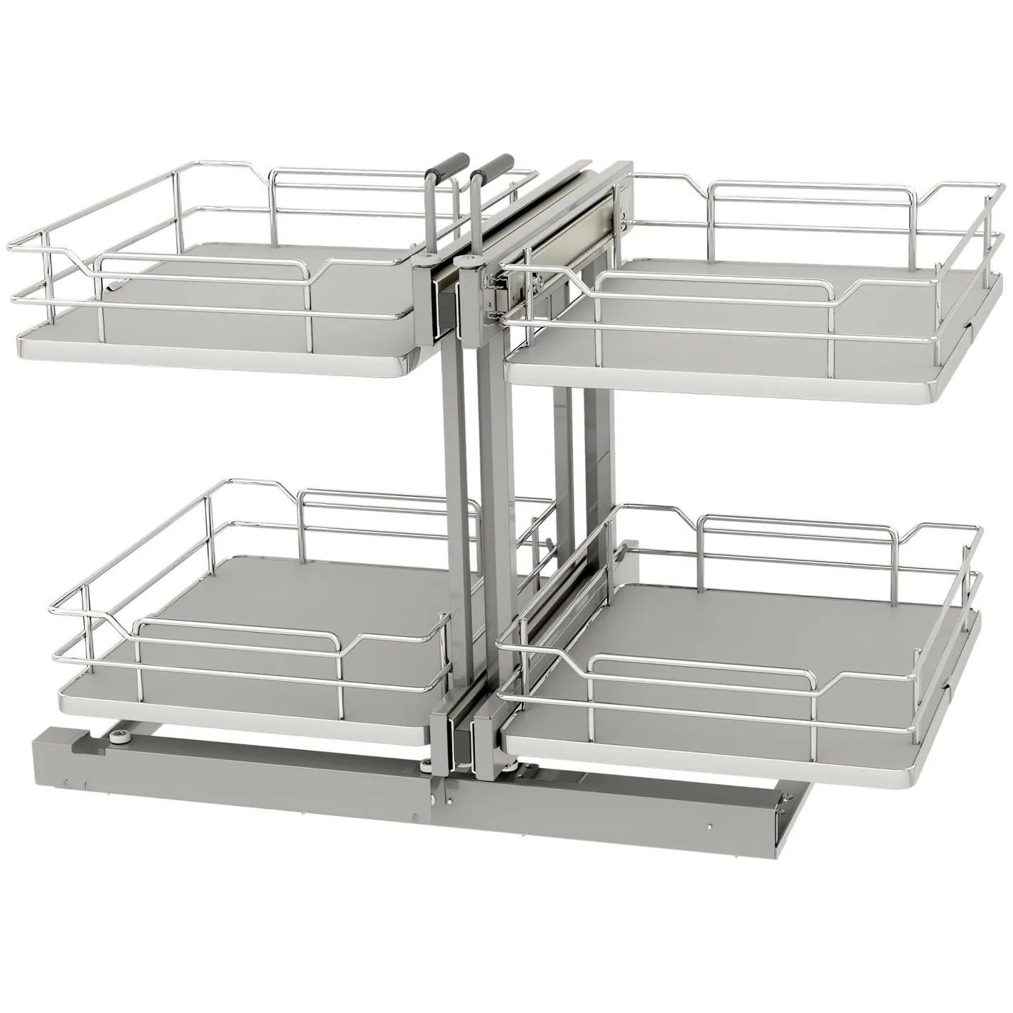 Rev-A-Shelf 53PSPE-18SC Modern 32-5/8" Pull Out Two-Tier Solid Bottom | Bed Bath & Beyond