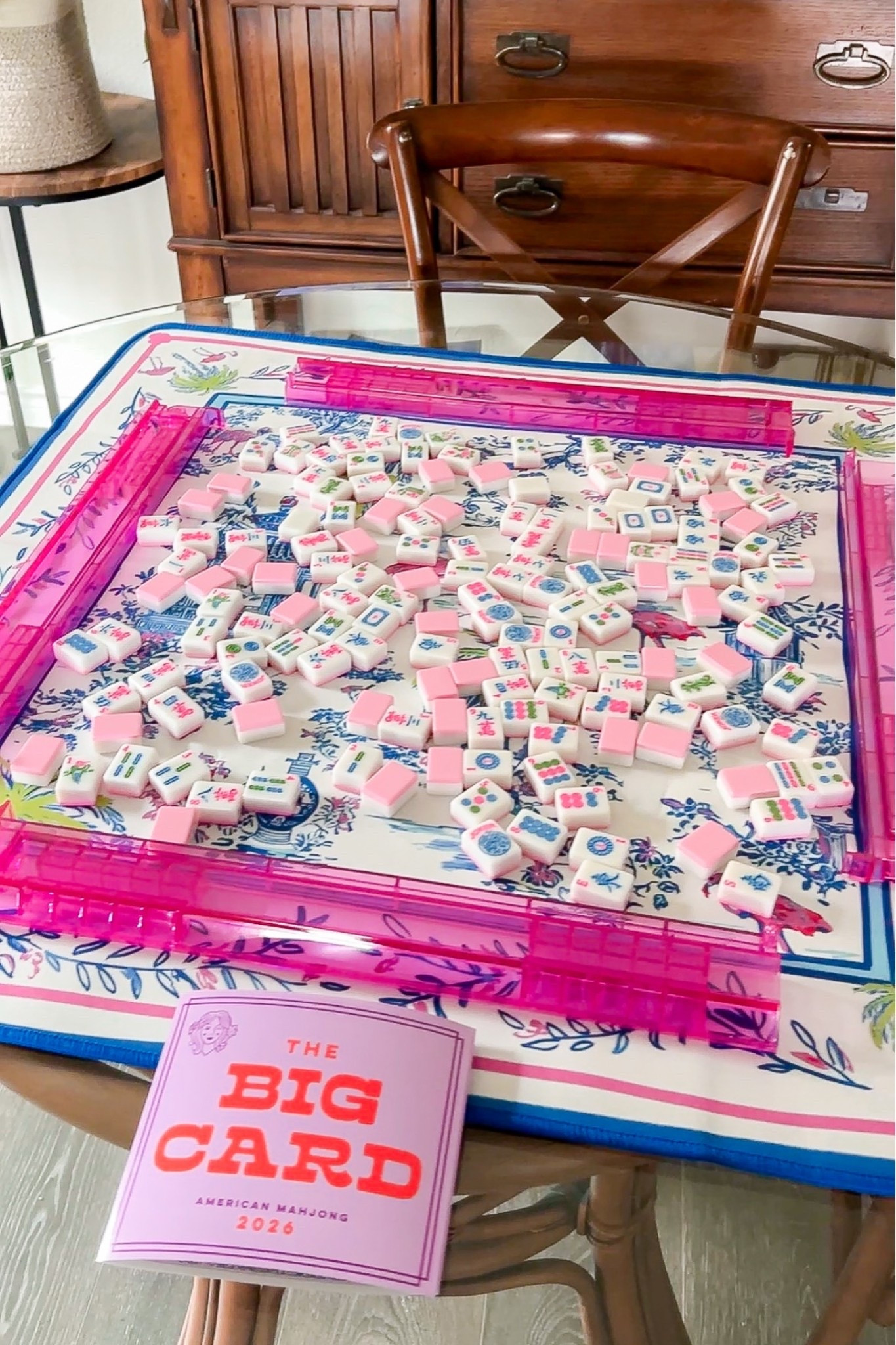 So obsessed with my new Mahjong setup! 🀄️😍 And it’s all super affordable 🙌🏼🩷💙

Grandmillennial mahjong, preppy mahjong, pink mahjong tiles, chinoiserie mahjong mat

#LTKHome