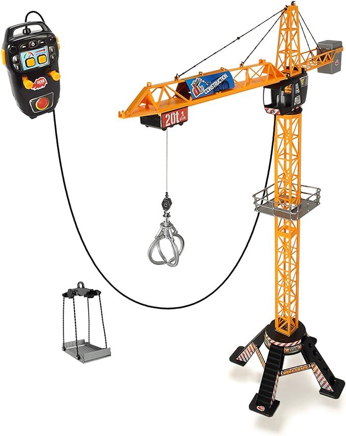 DICKIE TOYS Mighty Construction Crane with Remote Control, 48" inches and 350 degree rotation Tro... | Amazon (US)
