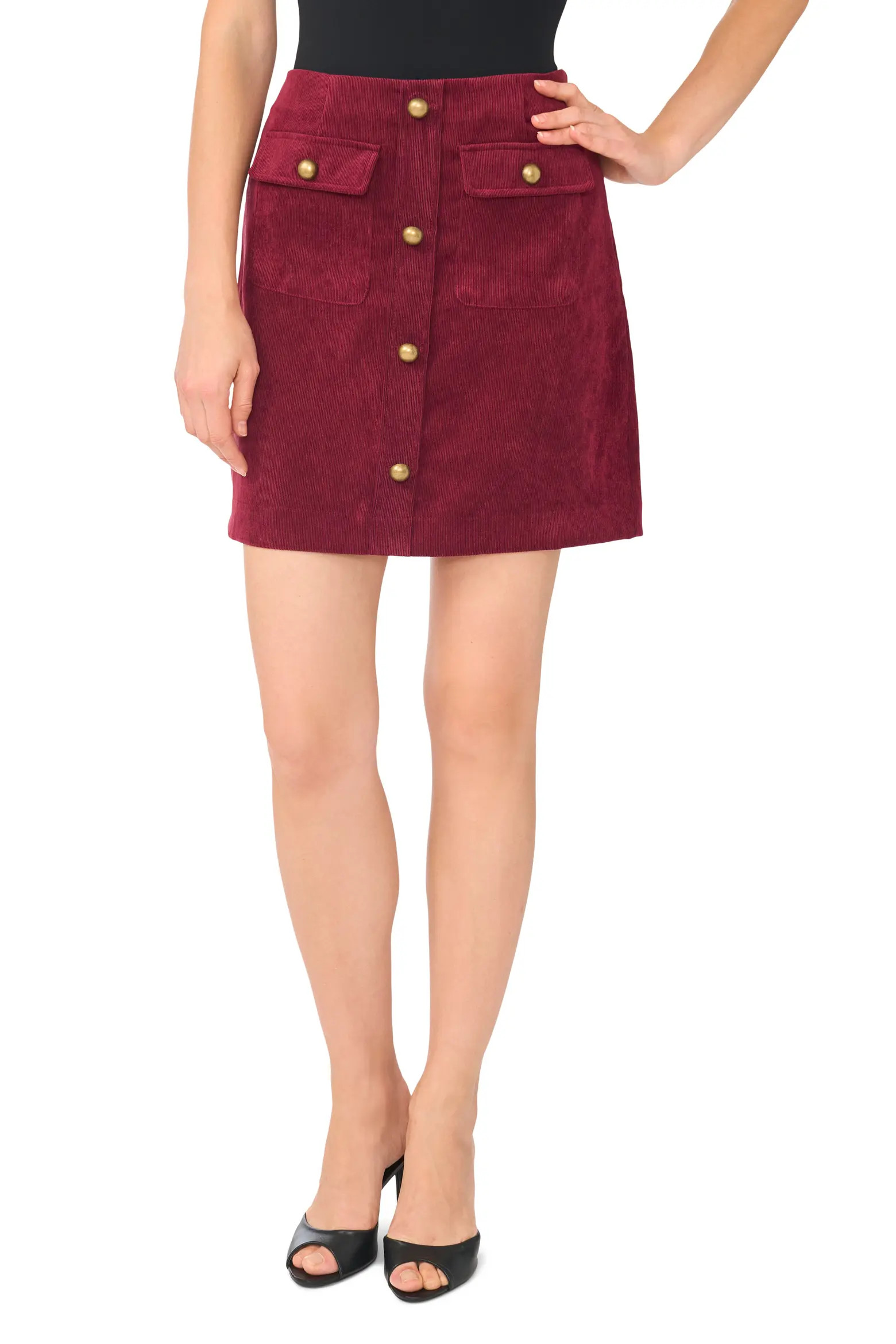 Parker Button Front Corduroy Skirt (Women) | Nordstromrack | Nordstrom Rack