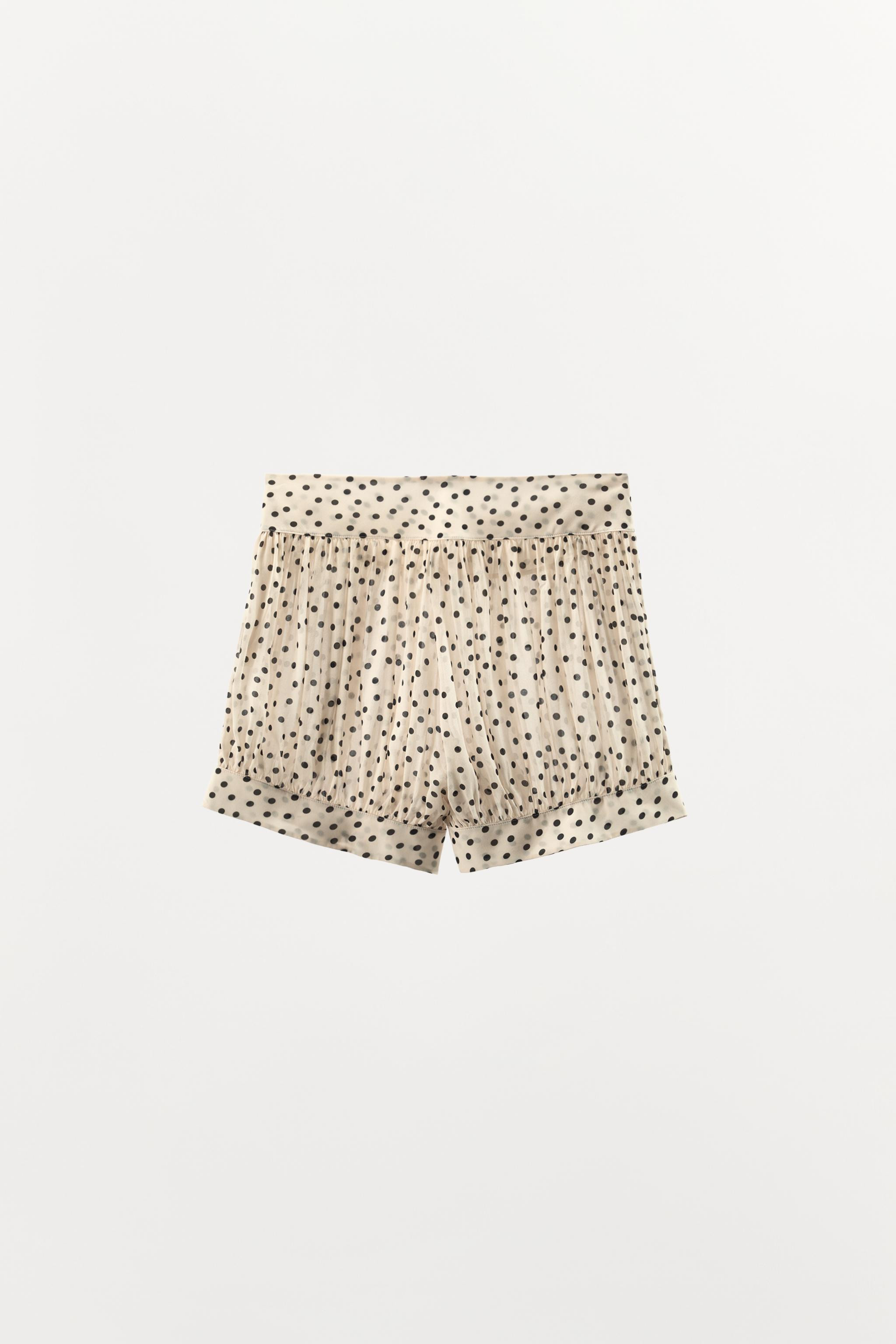 POLKA DOT PRINT BLOOMER SHORTS | Zara US