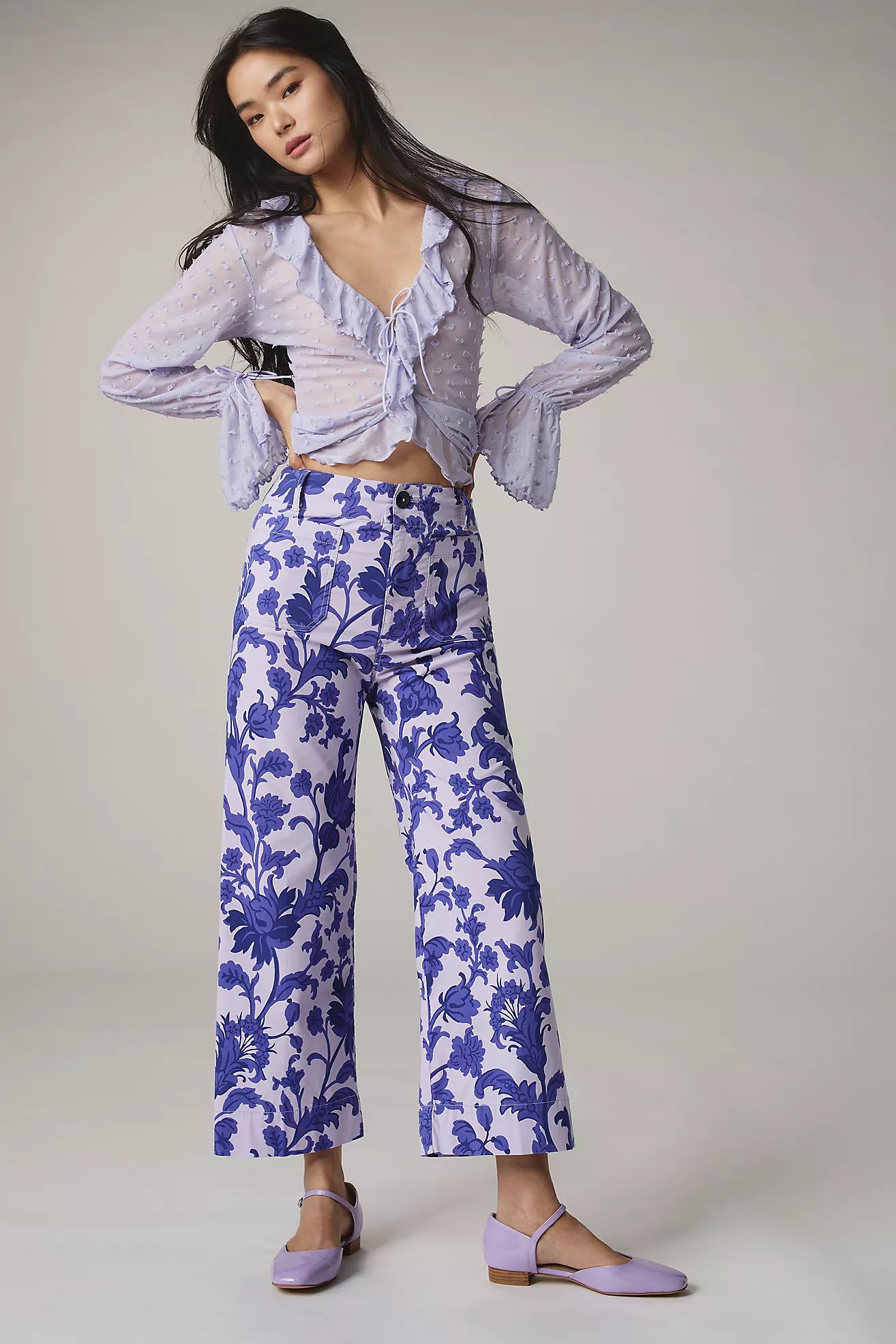 The Colette Cropped Wide-Leg Pants by Maeve | Anthropologie (US)