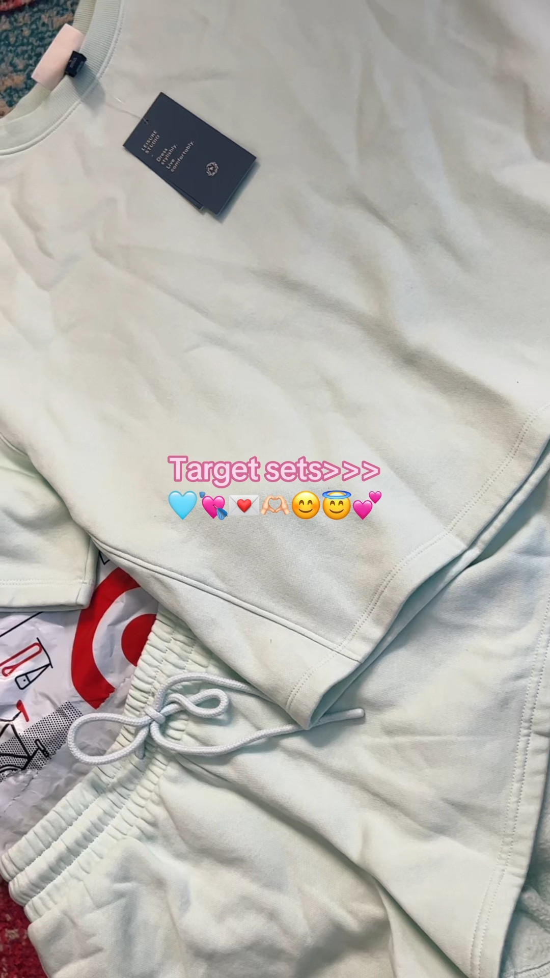 Cutest target set!!! 🤍🤍🤍 Wearing size XS in shorts and S in the top! 