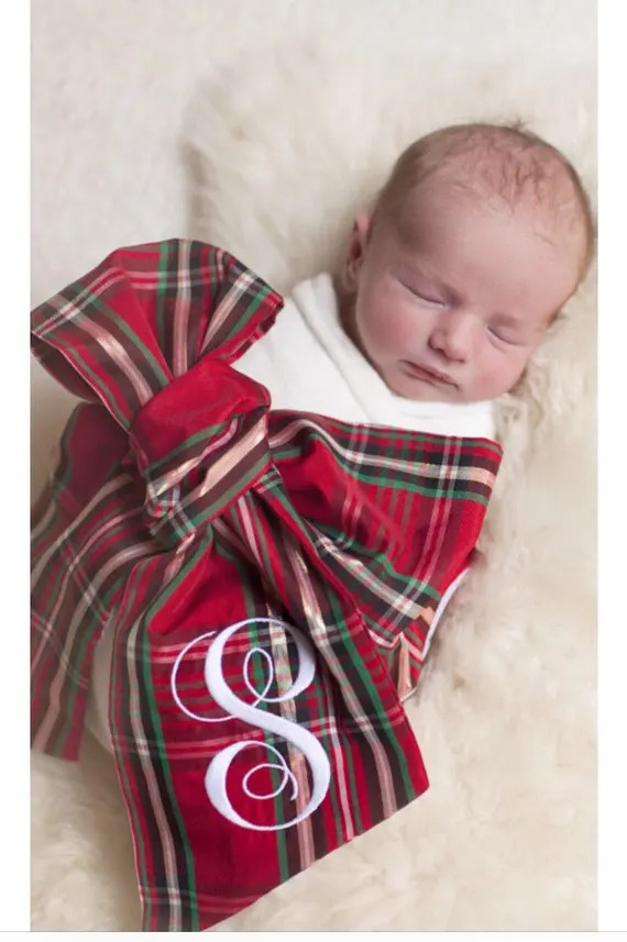 Read the full title
    Holiday Baby Sash, Christmas baby sash | Etsy (US)