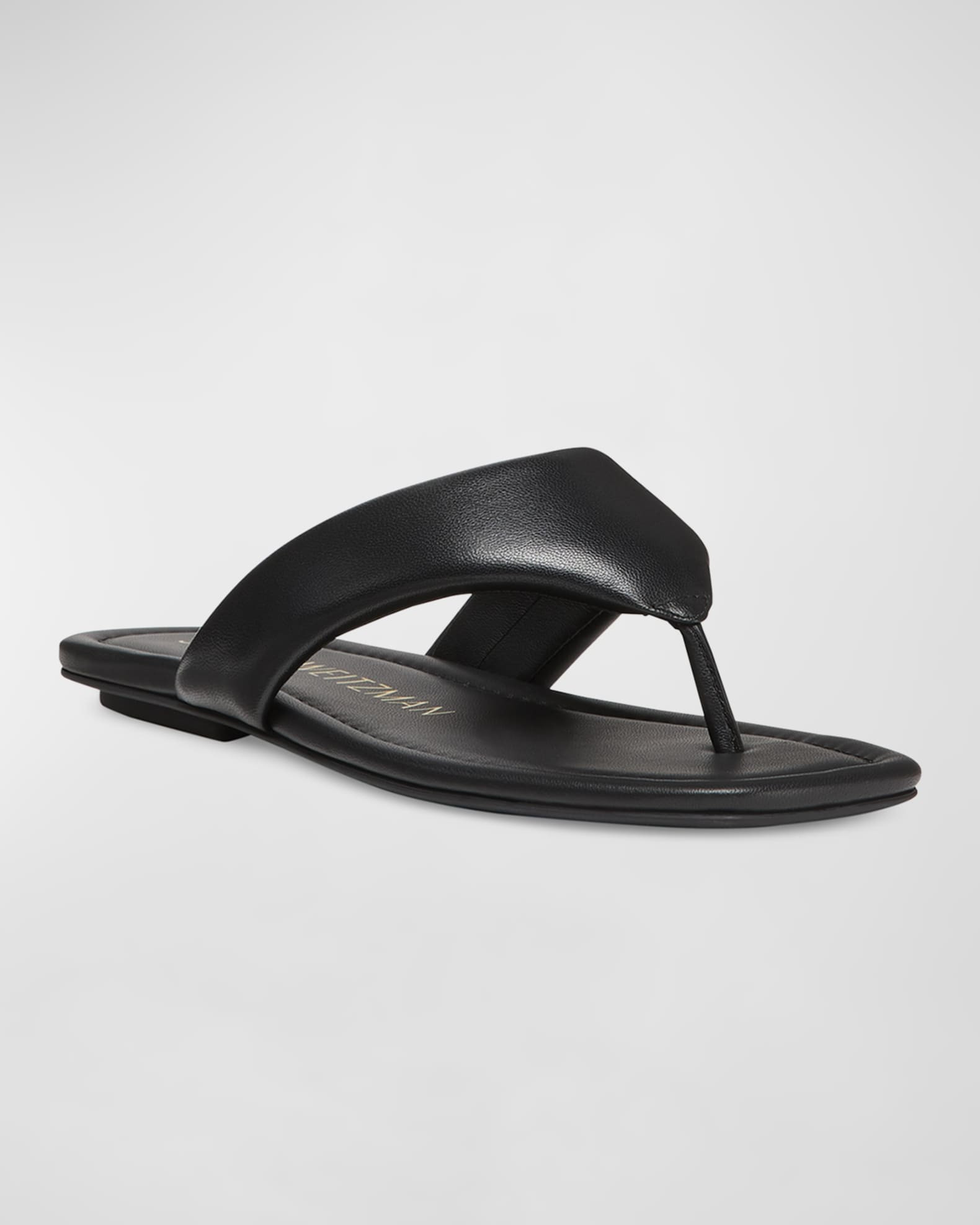 Maui Padded Leather Thong Sandals | Neiman Marcus