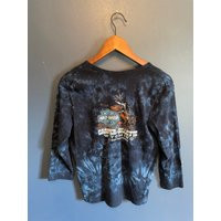 Vintage Y2K Harley Davidson Women's Tie Dye Longsleeve T Shirt Top Wyoming Sz X Large USA Made | Etsy (US)