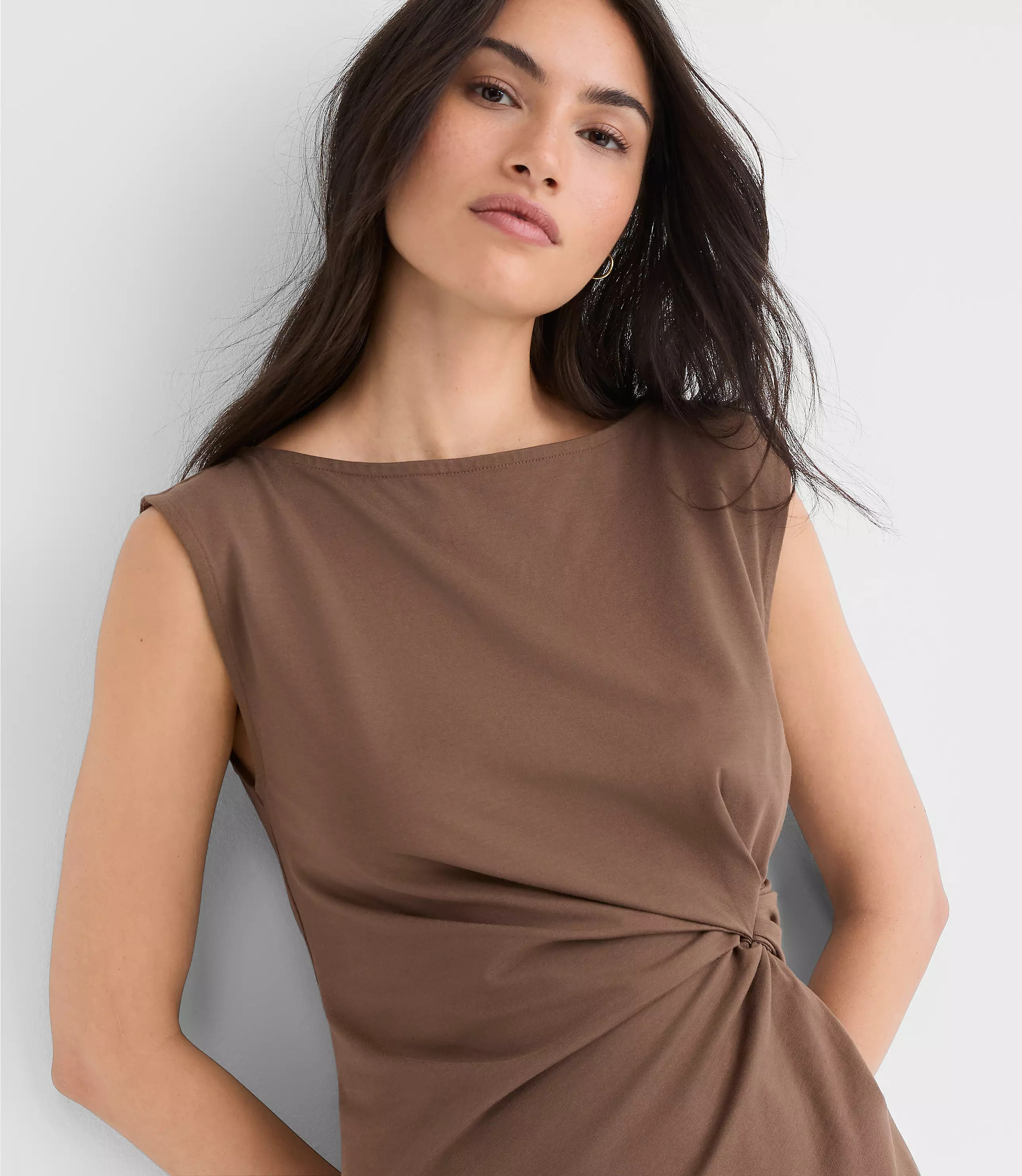 Knotted Boatneck Top | LOFT