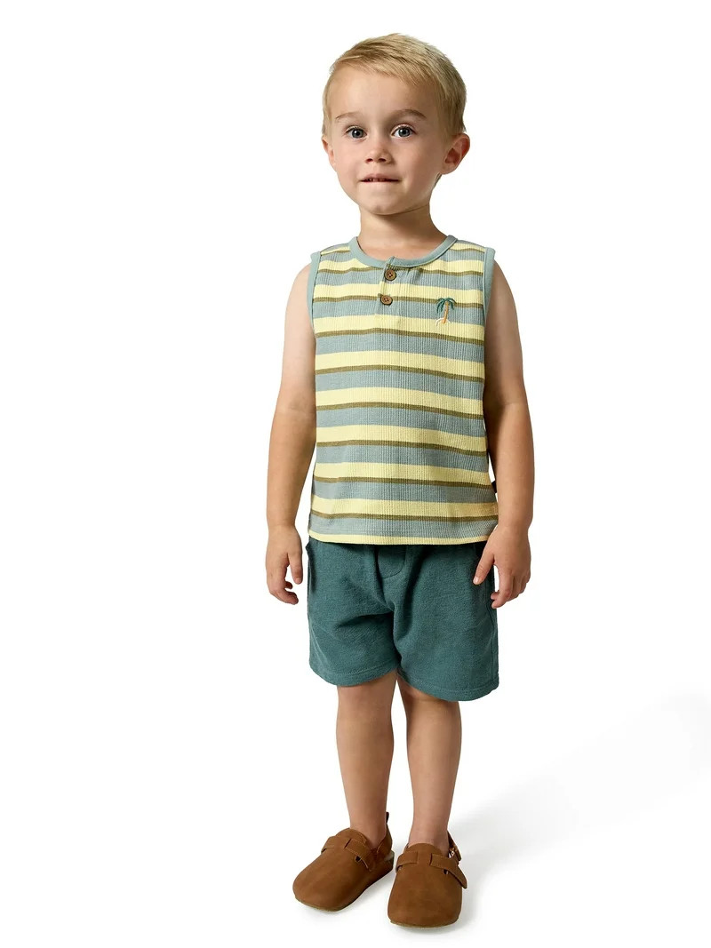 Modern Moments by Gerber Baby and Toddler Boy Organic Shorts with Seam Detail and Pockets, 0/3 Mo... | Walmart (US)