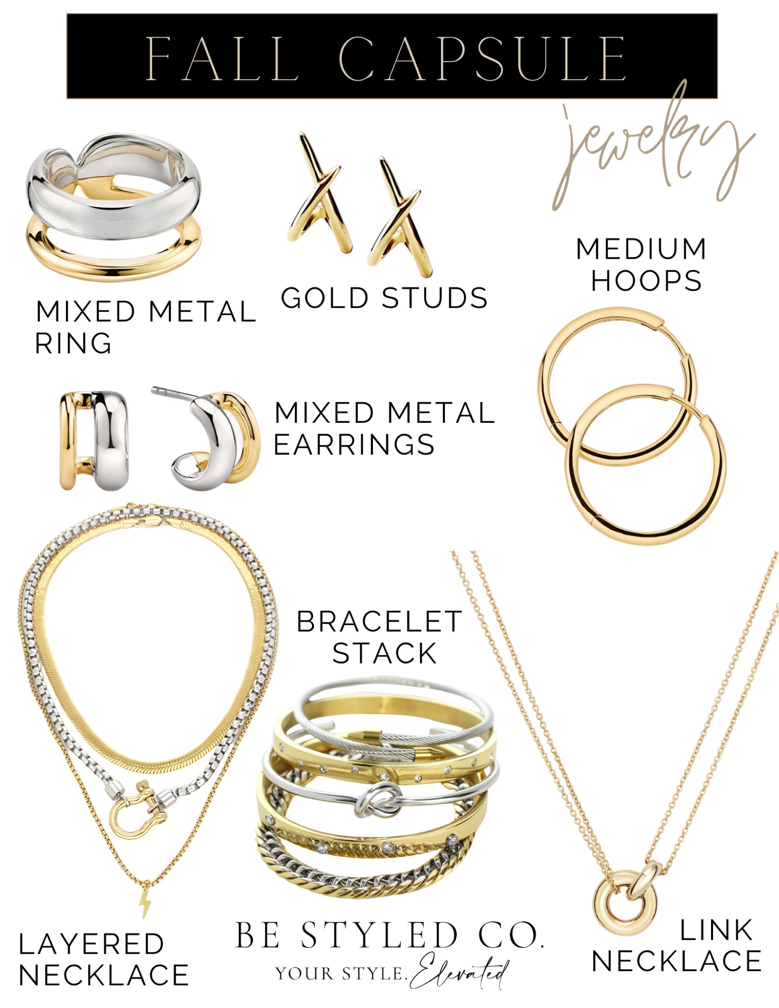 Fall capsule - jewelry pieces to elevate your look this fall 

#LTKStyleTip #LTKOver40