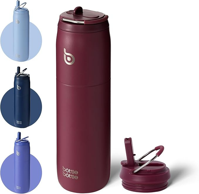 Bottle Bottle Insulated Water Bottle 950ml(32oz) with Straw and Lid for Sports and Gym Stainless ... | Amazon (UK)