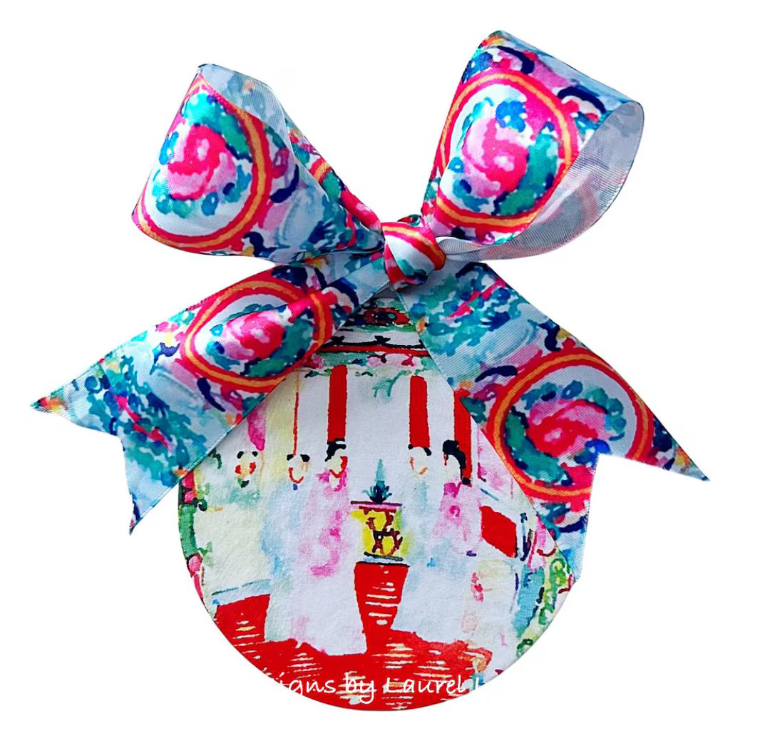 Chinoiserie Christmas Ornament | Famille Rose Medallion, Colorful, Designs by Laurel Leigh, Shatt... | Etsy (US)