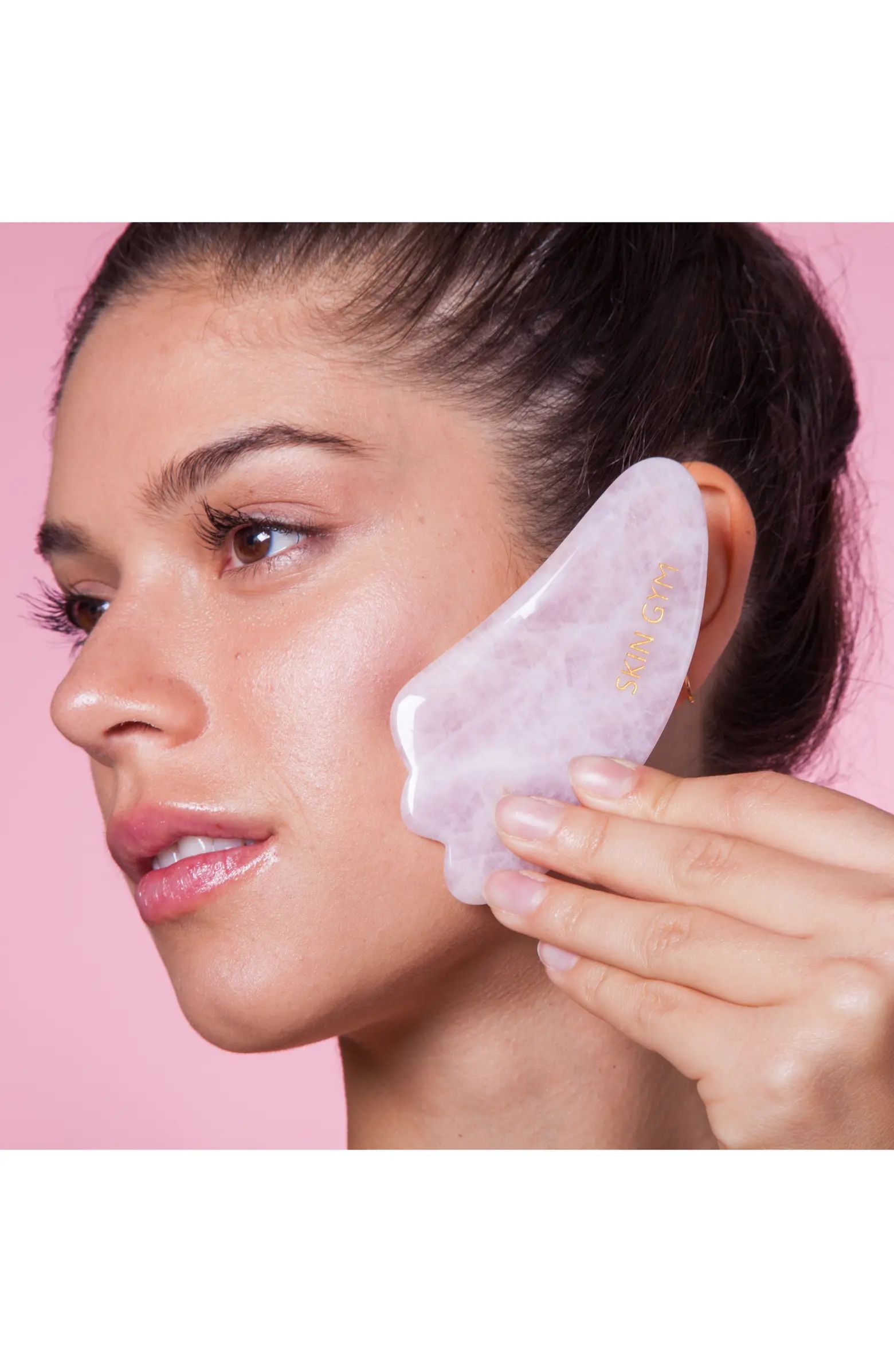 Skin Gym Rose Quartz Crystal Gua Sha Sculpty Facial Tool | Nordstrom | Nordstrom