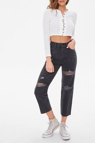 The Larchmont Frayed Jeans | Forever 21 (US)