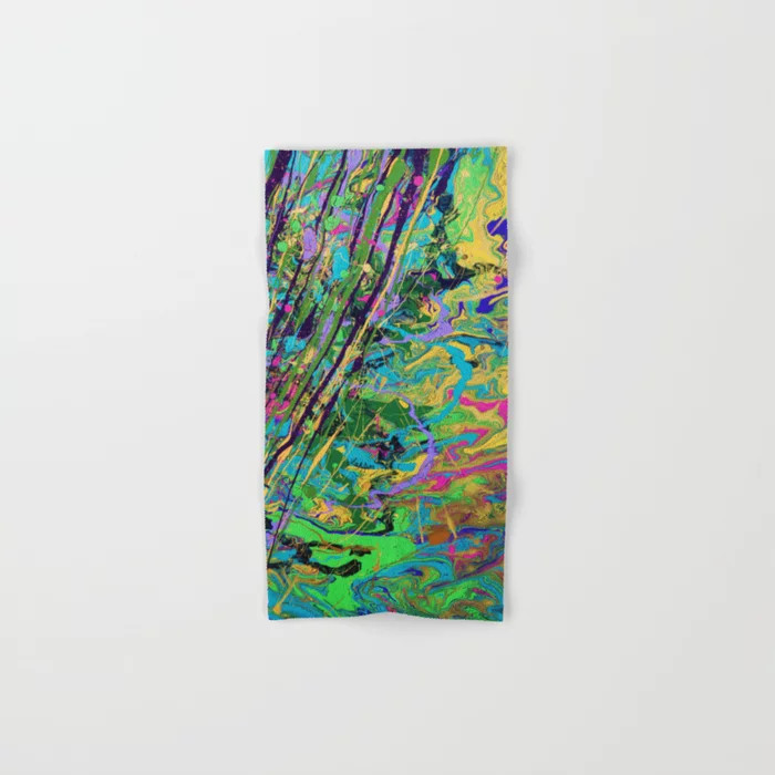 Mardi Gras Marble Hand & Bath Towel | Society6