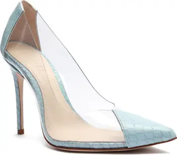 Schutz Cendi Transparent Pointed Toe Pump | Nordstrom | Nordstrom