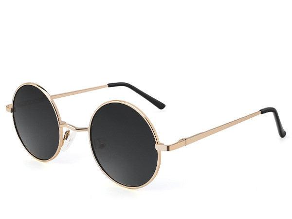 KALIYADI Round Polarized Sunglasses for Men Women Retro Metal Hippie Circle Style Sun Glasses UV ... | Amazon (US)