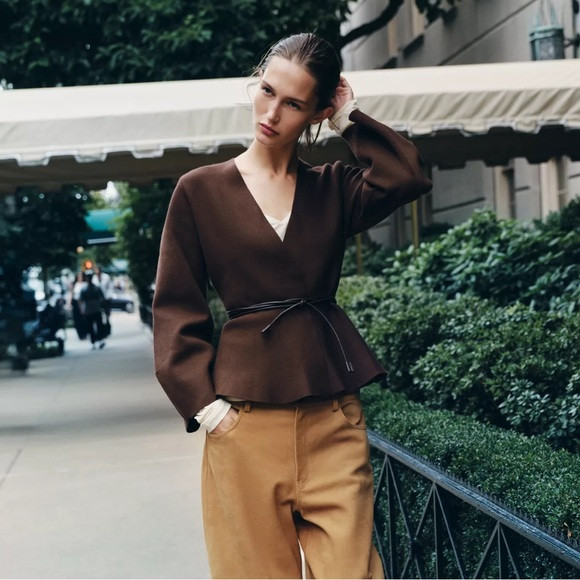 Zara BELTED CARDIGAN | Poshmark