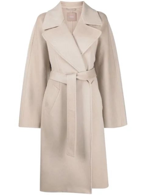 12 STOREEZ Belted single-breasted Coat - Farfetch | Farfetch Global