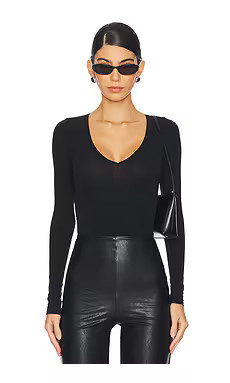 Commando Ballet Center Seam Bodysuit in Black from Revolve.com | Revolve Clothing (Global)